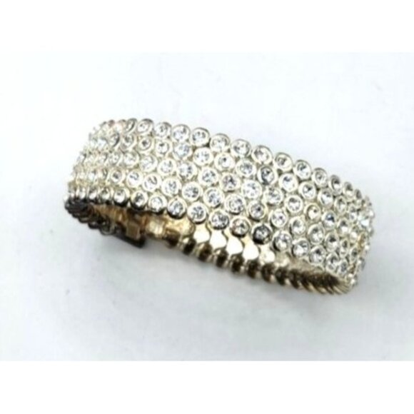 Vintage Crystal Bracelet - Rows Of Crystals - Picture 3 of 5